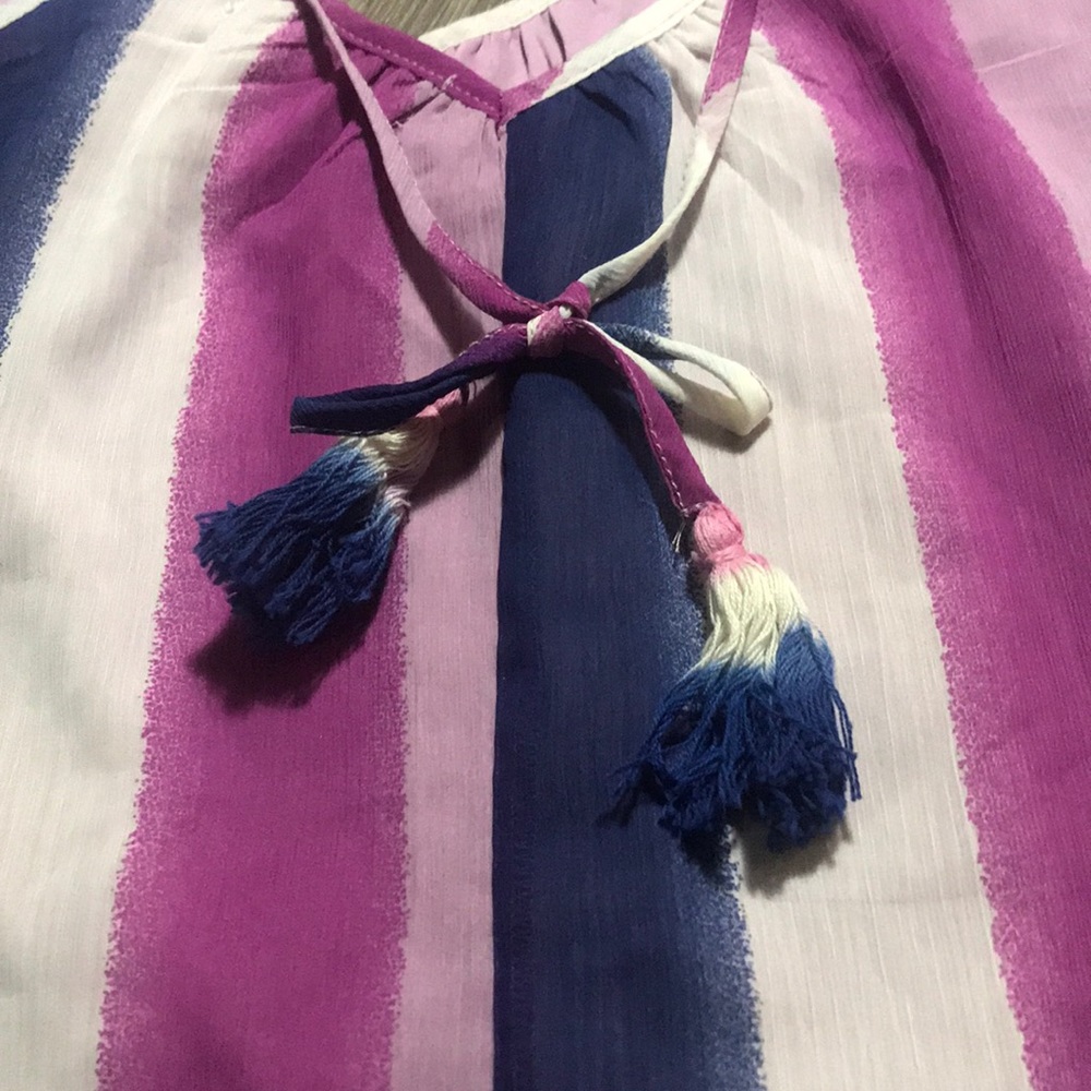 Nwt Striped shift dress with liner - Picture 6 of 6